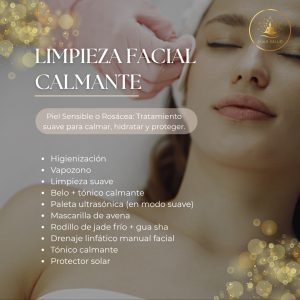 Limpieza Facial Calmante – Piel Sensible o Rosácea